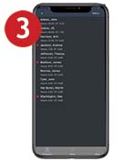 Supervisors can view their employees' hours on their smartphones.